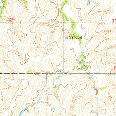 United States Geological Survey Denton, NE (1964, 24000-Scale) digital map
