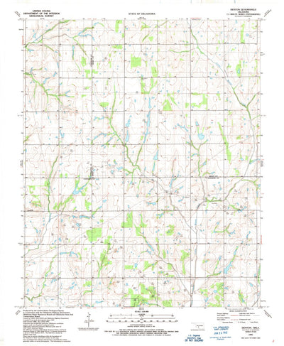 United States Geological Survey Denton, OK (1991, 24000-Scale) digital map