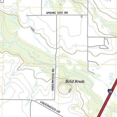 United States Geological Survey Denton West, TX (2022, 24000-Scale) digital map