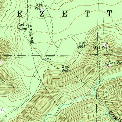 United States Geological Survey Dents Run, PA (1969, 24000-Scale) digital map
