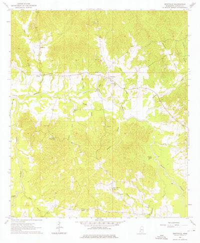 United States Geological Survey Dentville, MS (1963, 24000-Scale) digital map