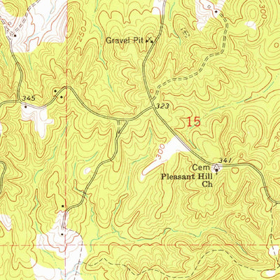 United States Geological Survey Dentville, MS (1963, 24000-Scale) digital map
