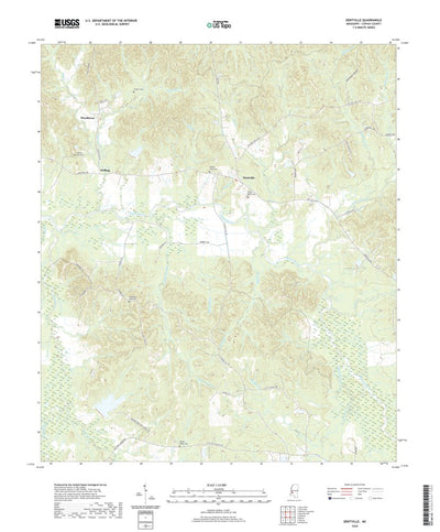 United States Geological Survey Dentville, MS (2020, 24000-Scale) digital map