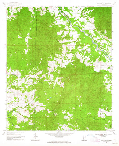 United States Geological Survey Dentville NW, MS (1963, 24000-Scale) digital map