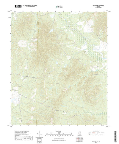 United States Geological Survey Dentville NW, MS (2021, 24000-Scale) digital map