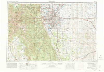 United States Geological Survey Denver, CO (1953, 250000-Scale) digital map