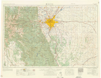 United States Geological Survey Denver, CO (1957, 250000-Scale) digital map