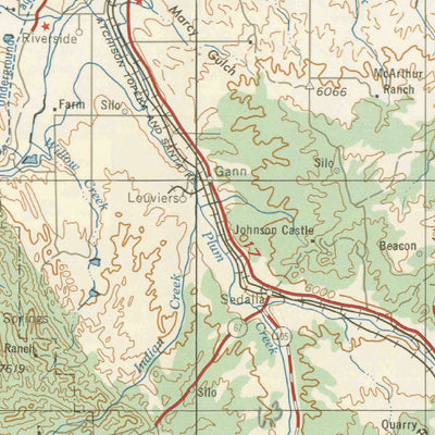 United States Geological Survey Denver, CO (1957, 250000-Scale) digital map