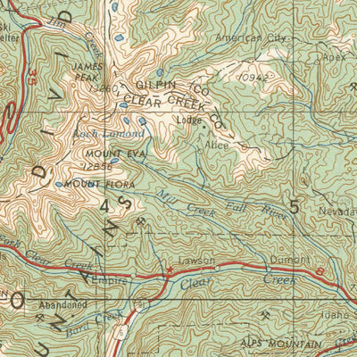 United States Geological Survey Denver, CO (1957, 250000-Scale) digital map