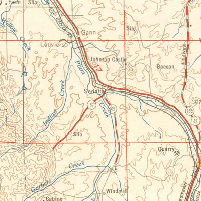 United States Geological Survey Denver, CO (1958, 250000-Scale) digital map