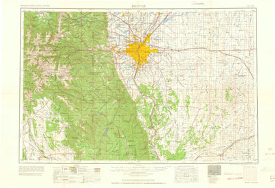 United States Geological Survey Denver, CO (1960, 250000-Scale) digital map