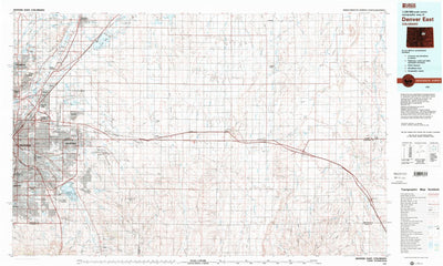 United States Geological Survey Denver East, CO (1981, 100000-Scale) digital map