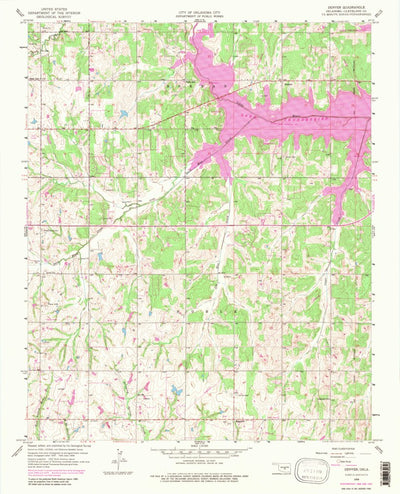 United States Geological Survey Denver, OK (1958, 24000-Scale) digital map