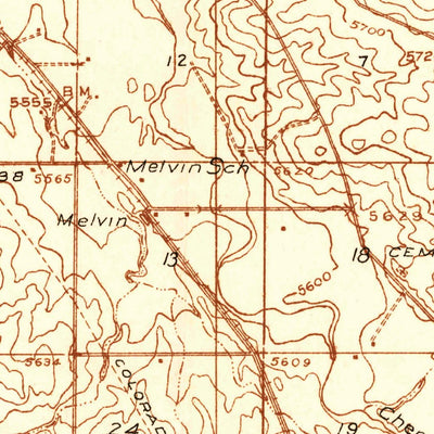 United States Geological Survey Denver Southeast, CO (1935, 48000-Scale) digital map