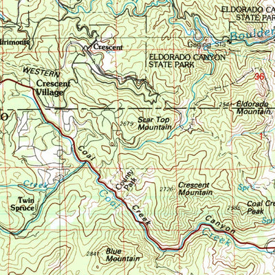United States Geological Survey Denver West, CO (1983, 100000-Scale) digital map