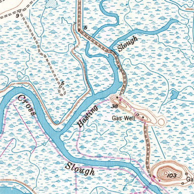 United States Geological Survey Denverton, CA (1953, 24000-Scale) digital map