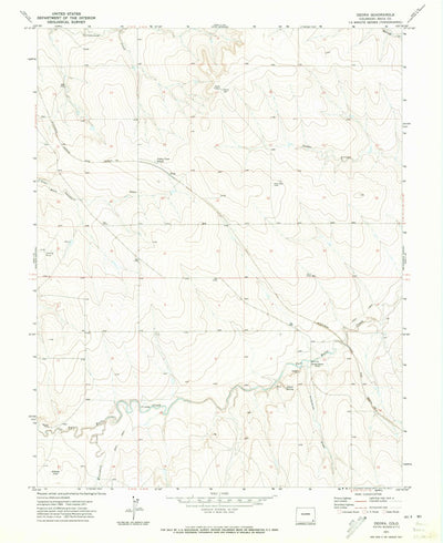 United States Geological Survey Deora, CO (1971, 24000-Scale) digital map