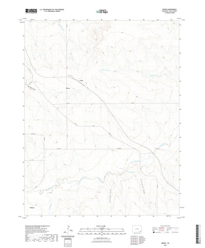 United States Geological Survey Deora, CO (2022, 24000-Scale) digital map