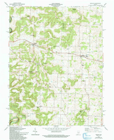 United States Geological Survey Depauw, IN (1962, 24000-Scale) digital map