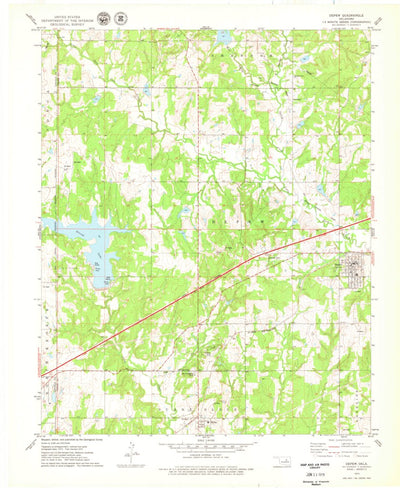 United States Geological Survey Depew, OK (1975, 24000-Scale) digital map