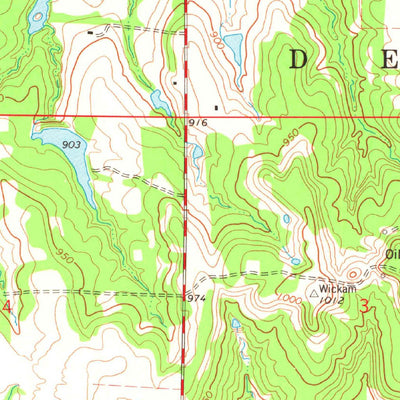 United States Geological Survey Depew, OK (1975, 24000-Scale) digital map