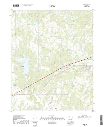 United States Geological Survey Depew, OK (2022, 24000-Scale) digital map
