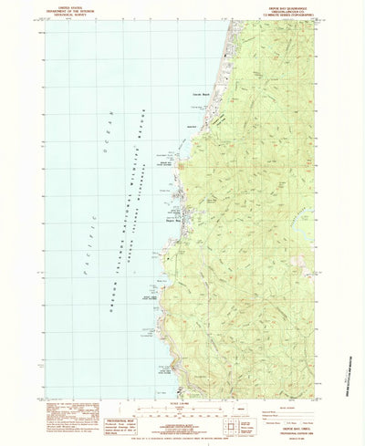 United States Geological Survey Depoe Bay, OR (1984, 24000-Scale) digital map