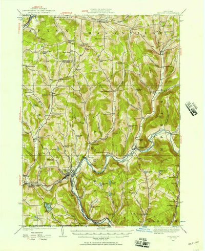 United States Geological Survey Deposit, NY (1924, 62500-Scale) digital map