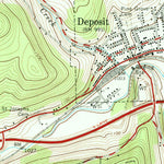United States Geological Survey Deposit, NY (1965, 24000-Scale) digital map