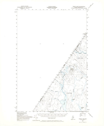 United States Geological Survey Depot Lake, ME (1955, 62500-Scale) digital map