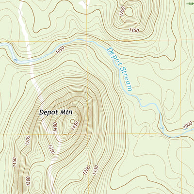 United States Geological Survey Depot Lake, ME (2021, 24000-Scale) digital map