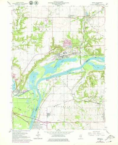 United States Geological Survey Depue, IL (1966, 24000-Scale) digital map