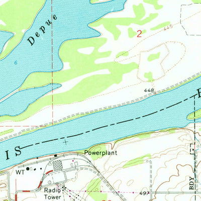 United States Geological Survey Depue, IL (1966, 24000-Scale) digital map