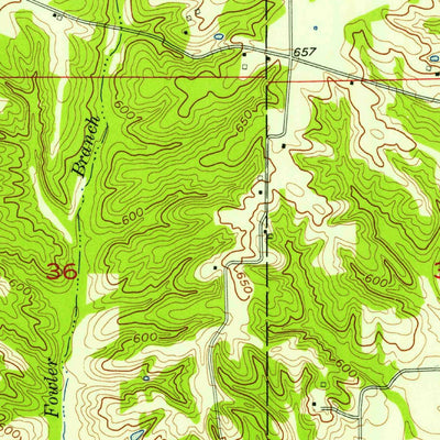 United States Geological Survey Deputy, IN (1956, 24000-Scale) digital map