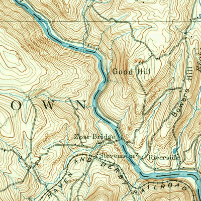 United States Geological Survey Derby, CT (1893, 62500-Scale) digital map