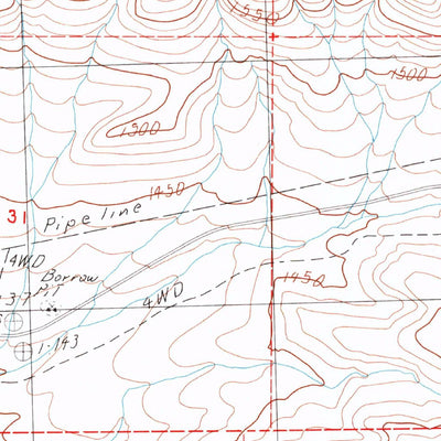 United States Geological Survey Derby Dam, NV (1985, 24000-Scale) digital map