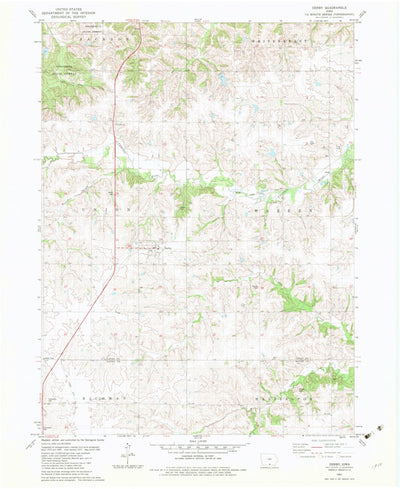 United States Geological Survey Derby, IA (1982, 24000-Scale) digital map