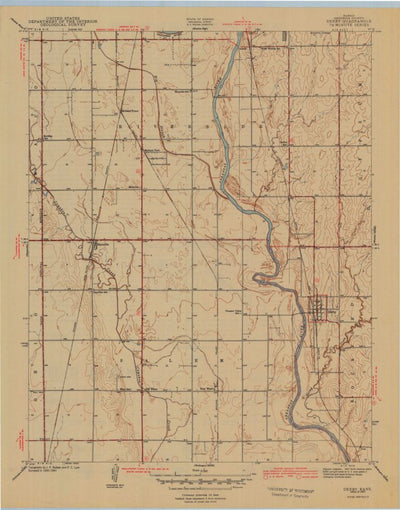 United States Geological Survey Derby, KS (1943, 31680-Scale) digital map