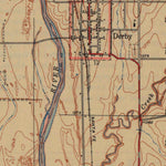 United States Geological Survey Derby, KS (1943, 31680-Scale) digital map