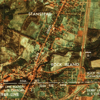 United States Geological Survey Derby Line Port Of Entry, VT (1978, 25000-Scale) digital map