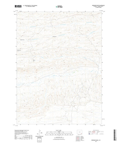 United States Geological Survey Dereemer Ranch, WY (2021, 24000-Scale) digital map
