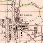 United States Geological Survey Deridder, LA (1947, 31680-Scale) digital map
