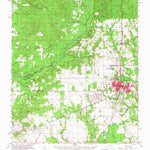 United States Geological Survey Deridder, LA (1960, 62500-Scale) digital map