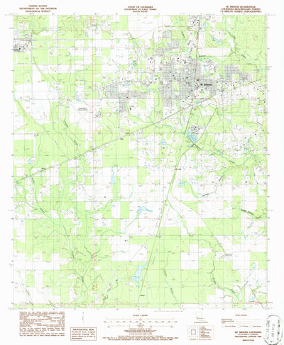 United States Geological Survey Deridder, LA (1986, 24000-Scale) digital map