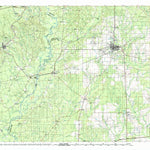 United States Geological Survey Deridder, LA-TX (1986, 100000-Scale) digital map