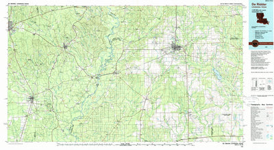 United States Geological Survey Deridder, LA-TX (1986, 100000-Scale) digital map