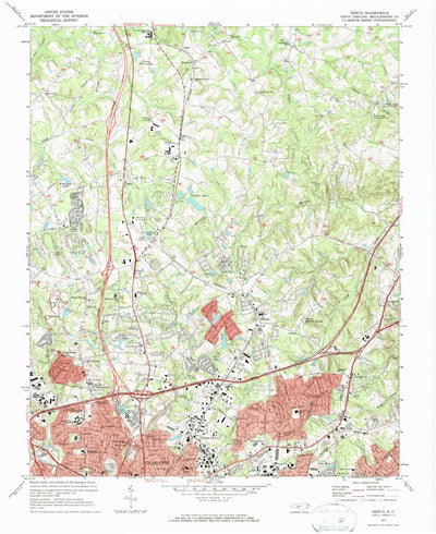 United States Geological Survey Derita, NC (1972, 24000-Scale) digital map