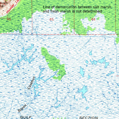 United States Geological Survey Derouen, LA (1963, 62500-Scale) digital map