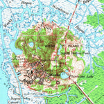 United States Geological Survey Derouen, LA (1963, 62500-Scale) digital map