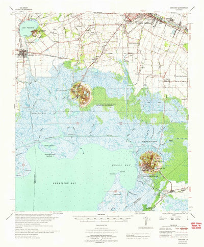 United States Geological Survey Derouen, LA (1966, 62500-Scale) digital map